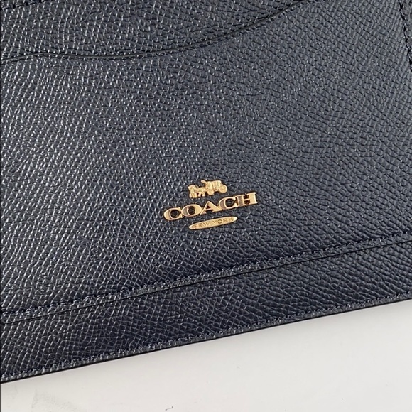 Coach Wallet Ket Card Holder Midnight (1) - Picture 2 of 5